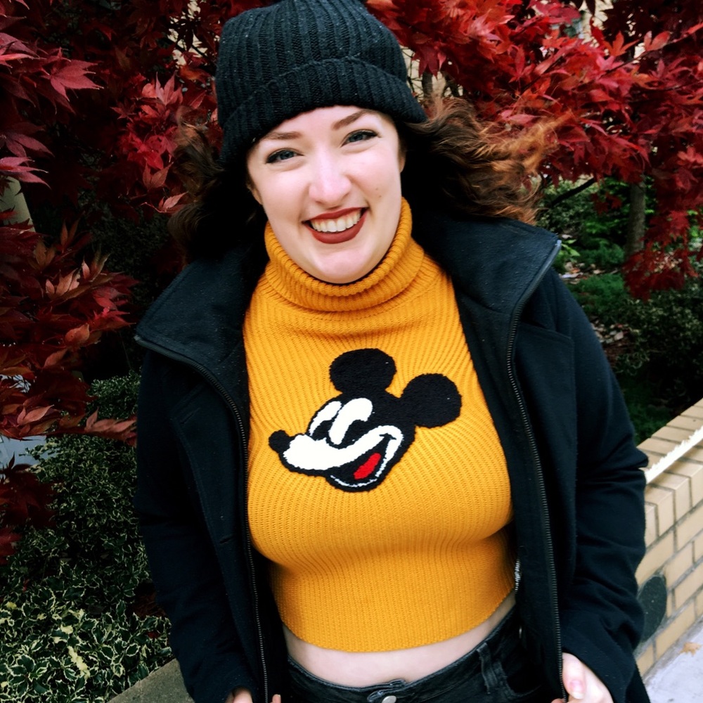 Mickey Mouse True Original Crop Turtleneck Sweater
